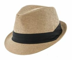 Diamond - Jeanne Simmons Toyo Straw Trilby Fedora Hat - 6759 Men