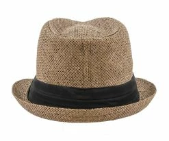 Diamond - Jeanne Simmons Toyo Straw Trilby Fedora Hat - 6759 Men