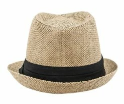 Diamond - Jeanne Simmons Toyo Straw Trilby Fedora Hat - 6759 Men
