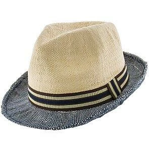 Brand new ๐งจ Men Ribbon - Jeanne Simmons Toyo Straw Trilby Fedora Hat - 6888 ๐ 1 Men Ribbon - Jeanne Simmons Toyo Straw Trilby Fedora Hat - 6888