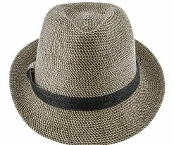 Men Sunny - Jeanne Simmons Cotton Toyo Straw Trilby Fedora Hat - 8337