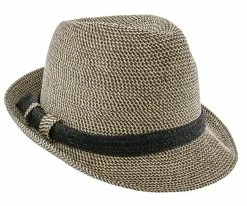 Men Sunny - Jeanne Simmons Cotton Toyo Straw Trilby Fedora Hat - 8337
