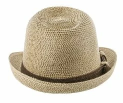 Men Sunny - Jeanne Simmons Cotton Toyo Straw Trilby Fedora Hat - 8337