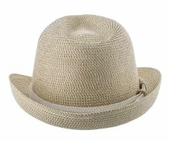 Men Sunny - Jeanne Simmons Cotton Toyo Straw Trilby Fedora Hat - 8337