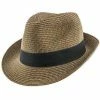 Chameleon - Jeanne Simmons Toyo Straw Trilby Fedora Hat - 6965 Men
