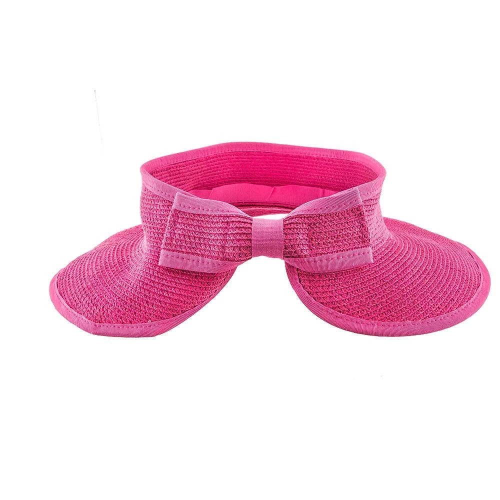 Deals ๐ Roll Up - Jeanne Simmons Fuchsia Toyo Straw Fuschia Roll Up Visor Hat - 6207 โ 5 Roll Up - Jeanne Simmons Fuchsia Toyo Straw Fuschia Roll Up Visor Hat - 6207