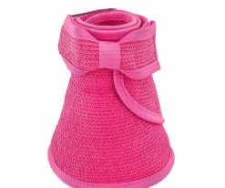 Deals ๐ Roll Up - Jeanne Simmons Fuchsia Toyo Straw Fuschia Roll Up Visor Hat - 6207 โ 11 Roll Up - Jeanne Simmons Fuchsia Toyo Straw Fuschia Roll Up Visor Hat - 6207