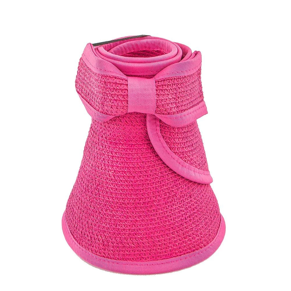 Deals ๐ Roll Up - Jeanne Simmons Fuchsia Toyo Straw Fuschia Roll Up Visor Hat - 6207 โ 6 Roll Up - Jeanne Simmons Fuchsia Toyo Straw Fuschia Roll Up Visor Hat - 6207