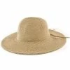Sun Kiss - Jeanne Simmons Cotton Toyo Straw Wide Brim Hat - 8641