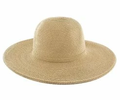Sun Kiss - Jeanne Simmons Cotton Toyo Straw Wide Brim Hat - 8641