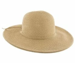 Sun Kiss - Jeanne Simmons Cotton Toyo Straw Wide Brim Hat - 8641