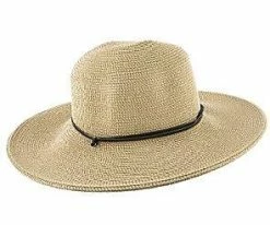Men Wider - Jeanne Simmons Cotton Toyo Straw Wide Brim Hat - 8501