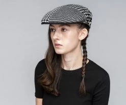 Abstract Houndstooth 504 - Kangol Flat Cap