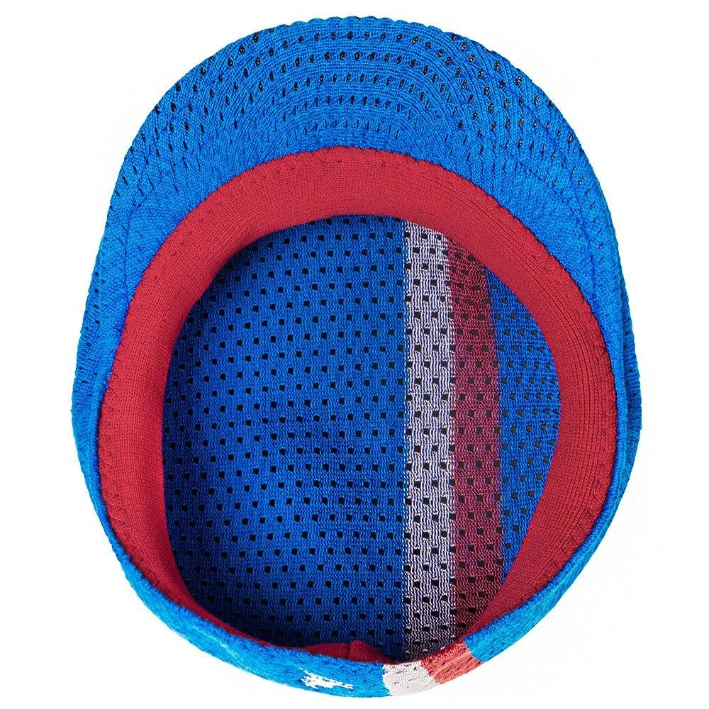 Flash Sale ๐ Mesh Stripe - Kangol Cotton Flat Cap Men ๐งจ 5 Mesh Stripe - Kangol Cotton Flat Cap Men