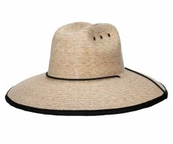 Slate - Makai Palm Straw Lifeguard Hat Men