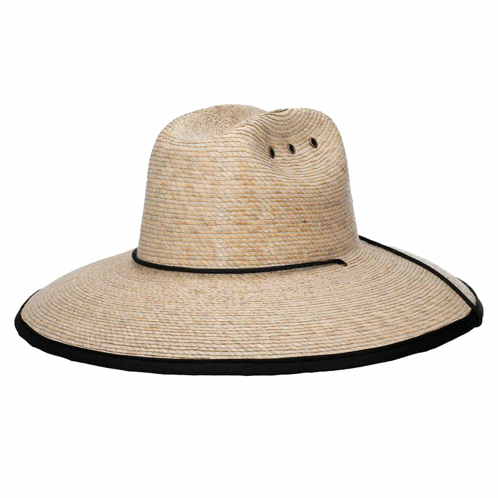 New ๐ Slate - Makai Palm Straw Lifeguard Hat Men ๐ 2 Slate - Makai Palm Straw Lifeguard Hat Men
