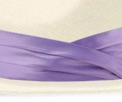 Fashionable Hats Women Satin Hat Band - 3-Pleat With 2-End Hooks