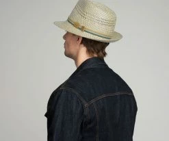 Men Rudi - Bailey Shangtung Straw Fedora Hat
