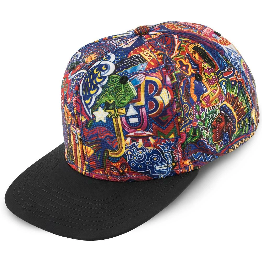 Supernatural - Santana Multi-Colored Flat Bill Snap Back Baseball Cap