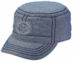 Wholesale ๐ Men Chakra - Santana Denim Cotton Cadet Hat ๐ 6 Men Chakra - Santana Denim Cotton Cadet Hat