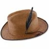 Bhumi - Santana Tea Natural Palm Straw Fedora Hat