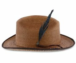 Bhumi - Santana Tea Natural Palm Straw Fedora Hat