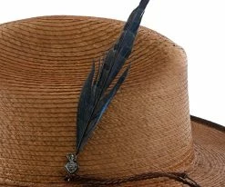 Bhumi - Santana Tea Natural Palm Straw Fedora Hat