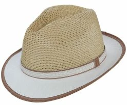 Brishen - Santana Natural Toyo Straw Fedora Hat