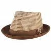 Timbuktu - Santana Straw Fedora Hat Men