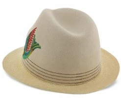 Quetzal - Santana Nautral Wool Felt/Hemp Fedora Hat