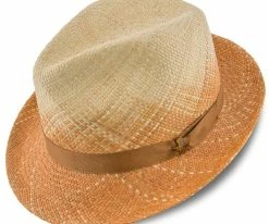 Spectrum - Santana Natural Panama Straw Fedora Hat