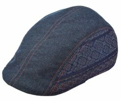 Khalo - Santana Blue Cotton Denim Ivy Cap Men
