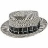 Men Healer - Two Toned Shantung Santana Porkpie Hat - SAN150