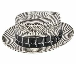 Men Healer - Two Toned Shantung Santana Porkpie Hat - SAN150