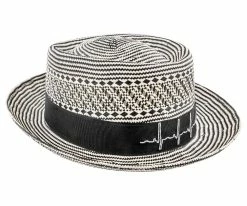 Men Healer - Two Toned Shantung Santana Porkpie Hat - SAN150