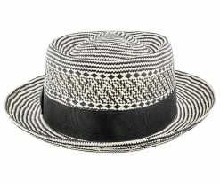 Men Healer - Two Toned Shantung Santana Porkpie Hat - SAN150