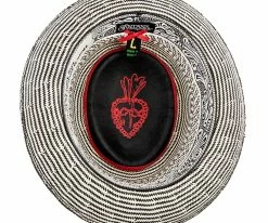 Men Healer - Two Toned Shantung Santana Porkpie Hat - SAN150