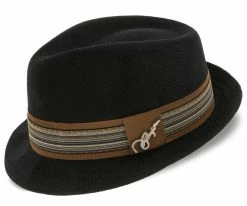 Forward - Santana Poly Braid Straw Fedora Hat