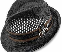 Men Mohican - Santana Vented Toyo Straw Fedora Hat