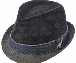 Mojo - Santana Brown Poly Suede/Cotton Blend Fedora Hat