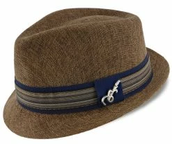 Forward - Santana Poly Braid Straw Fedora Hat
