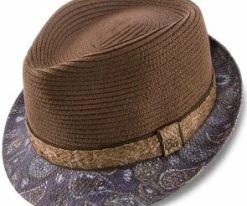 Deals ๐ Remix - Santana Brown Toyo/Paper Braid Straw Fedora Hat ๐คฉ 27 Remix - Santana Brown Toyo/Paper Braid Straw Fedora Hat