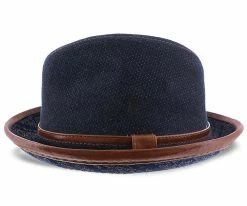 Coupon ๐ Diego - Santana Blue Cotton Denim Fedora Hat Men ๐ 11 Diego - Santana Blue Cotton Denim Fedora Hat Men