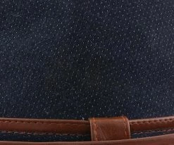 Coupon ๐ Diego - Santana Blue Cotton Denim Fedora Hat Men ๐ 14 Diego - Santana Blue Cotton Denim Fedora Hat Men