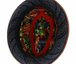 Coupon ๐ Diego - Santana Blue Cotton Denim Fedora Hat Men ๐ 15 Diego - Santana Blue Cotton Denim Fedora Hat Men