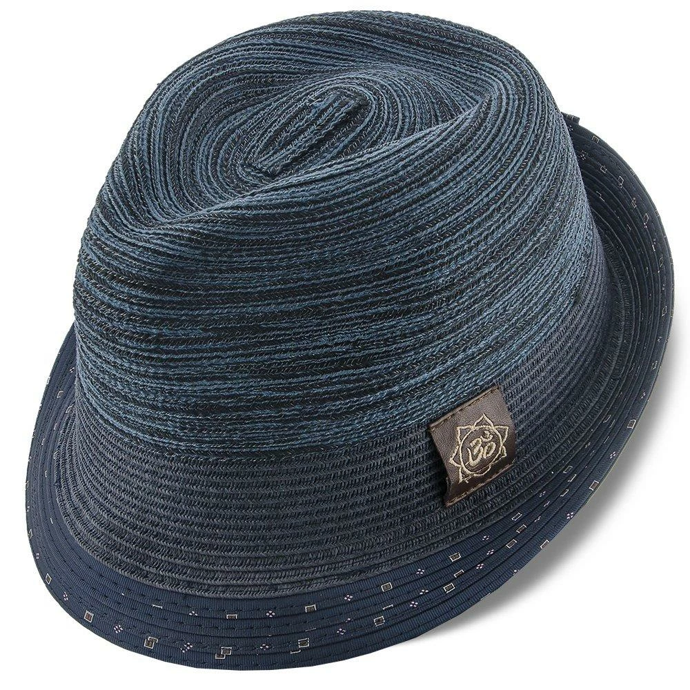 Deals โ Halo - Santana Brown Cotton/Toyo Blend Straw Fedora Hat Men ๐ 2 Halo - Santana Brown Cotton/Toyo Blend Straw Fedora Hat Men
