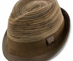 Deals โ Halo - Santana Brown Cotton/Toyo Blend Straw Fedora Hat Men ๐ 16 Halo - Santana Brown Cotton/Toyo Blend Straw Fedora Hat Men