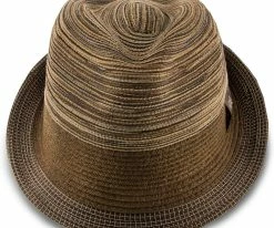 Deals โ Halo - Santana Brown Cotton/Toyo Blend Straw Fedora Hat Men ๐ 18 Halo - Santana Brown Cotton/Toyo Blend Straw Fedora Hat Men