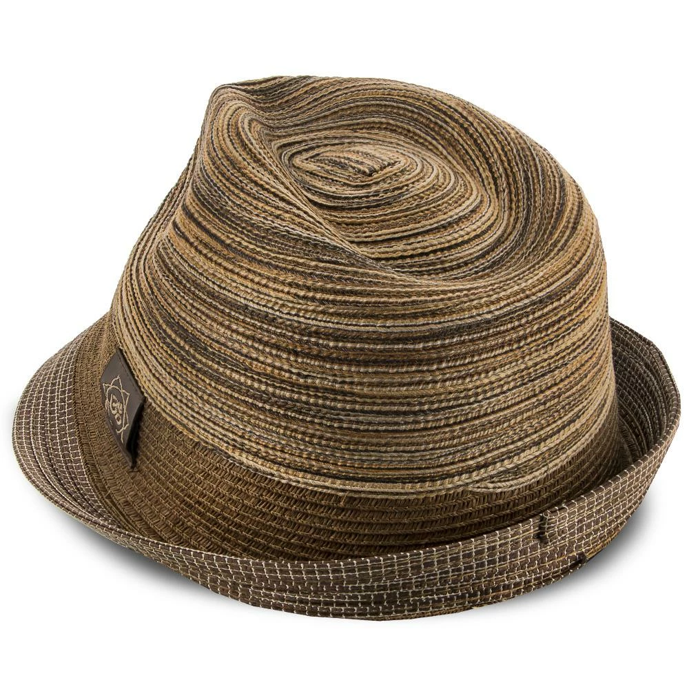 Deals โ Halo - Santana Brown Cotton/Toyo Blend Straw Fedora Hat Men ๐ 9 Halo - Santana Brown Cotton/Toyo Blend Straw Fedora Hat Men