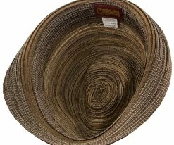 Deals โ Halo - Santana Brown Cotton/Toyo Blend Straw Fedora Hat Men ๐ 26 Halo - Santana Brown Cotton/Toyo Blend Straw Fedora Hat Men